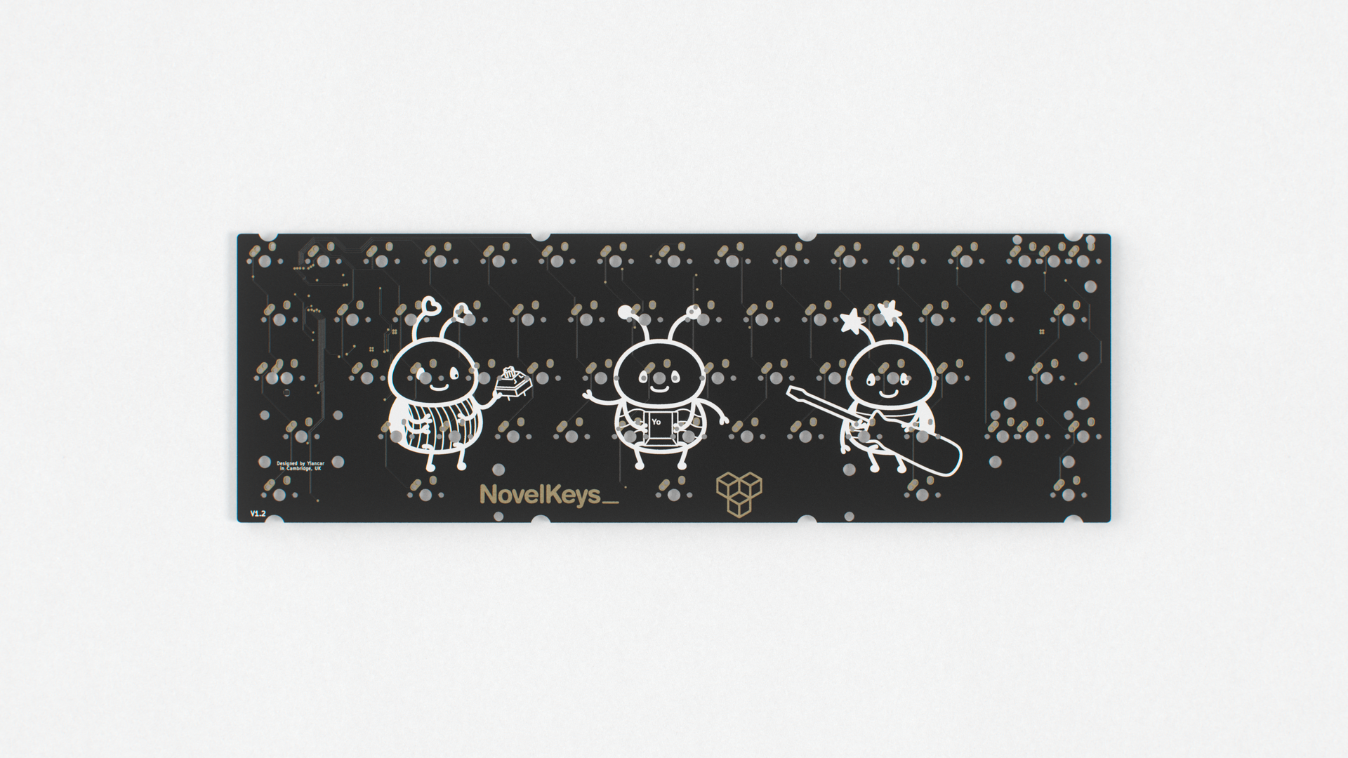 render of Beetle 60 PCB solder