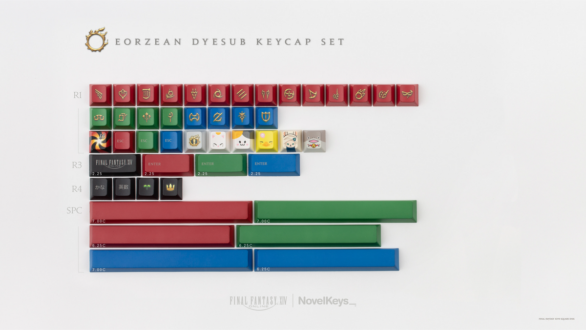 FFXIV Eorzean Keycaps – NovelKeys LLC
