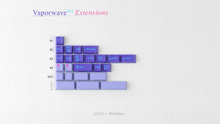 Load image into Gallery viewer, render of GMK CYL Vaporwave extensions