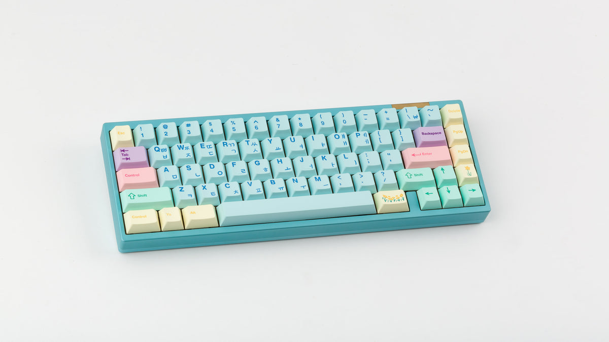  Cherry Flowershop on a blue keyboard 