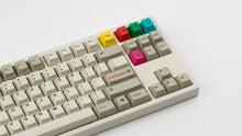 Load image into Gallery viewer, GMK CYL Beige Addon on a beige NK87 keyboard zoomed in on right