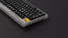 Load image into Gallery viewer, GMK CYL Gegenschlag on a NovelKeys Classic TKL zoomed in on left side