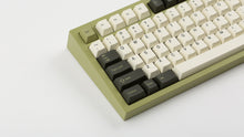 Load image into Gallery viewer, GMK CYL Olive R2 on a green NK87 zoomed in on left
