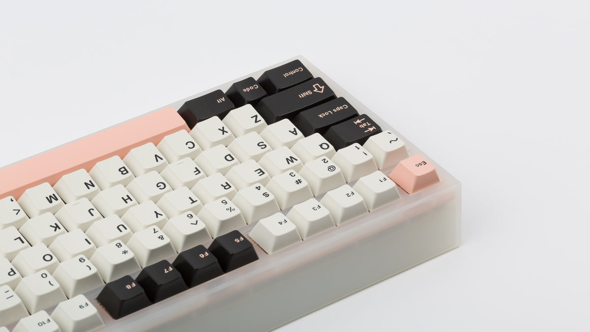  GMK CYL Olivia No.3 on translucent NK87 back view left side 