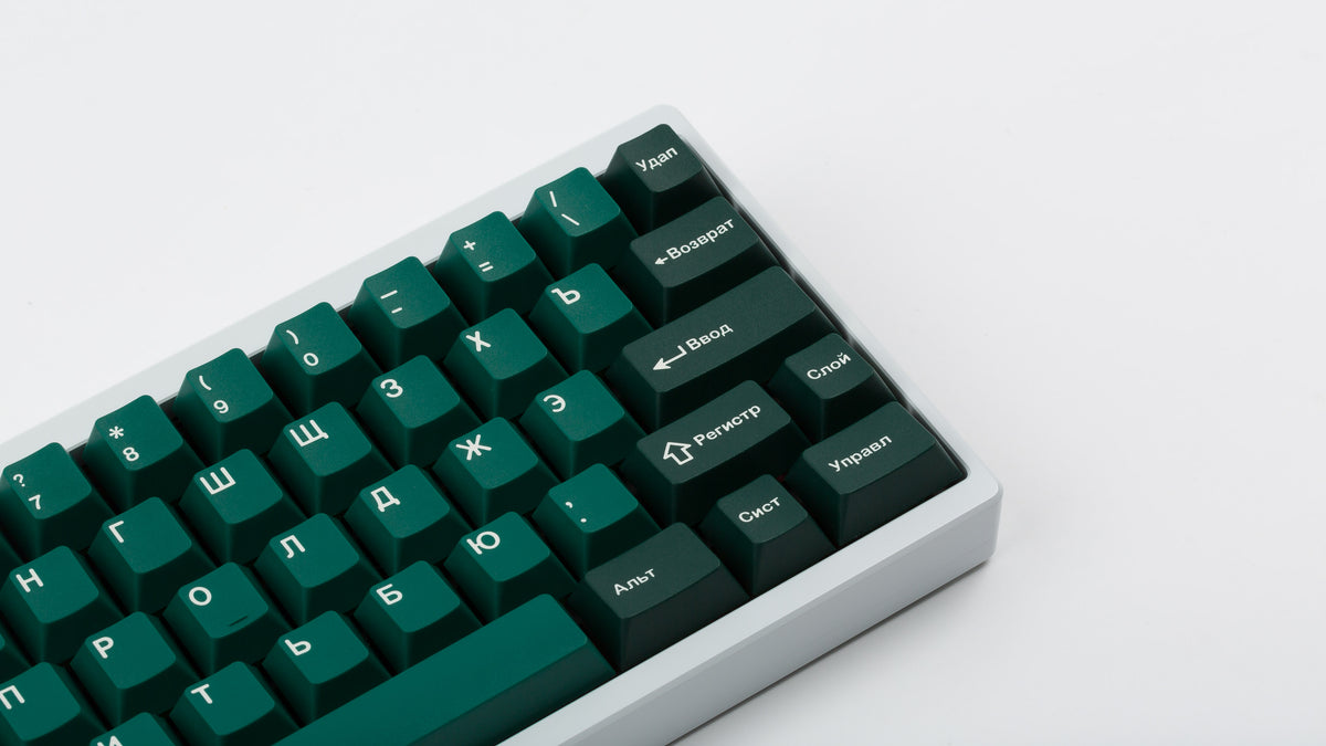  GMK CYL Taiga on a white keyboard zoomed in on right 