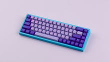 Load image into Gallery viewer, GMK CYL Vaporwave hiragana on a blue NK65