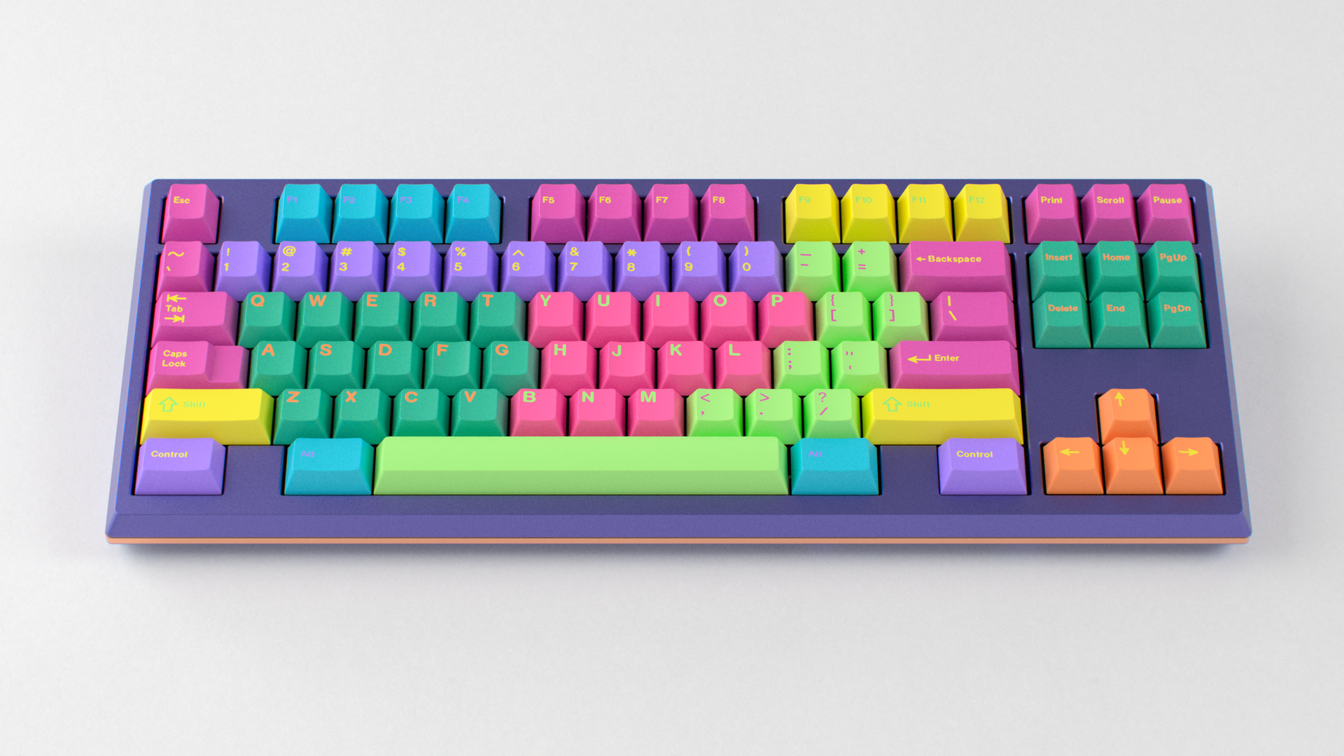 render of GMK CYL Windbreaker on a Purple Keycult No. 3/TKL