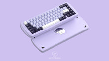 Load image into Gallery viewer, render of lavender ecoat top and bottom featuring some keycaps