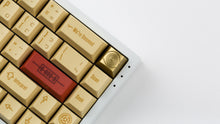 Load image into Gallery viewer, Star Wars Droid Artisan C-3PO Keycap on a white keyboard zoomed in right