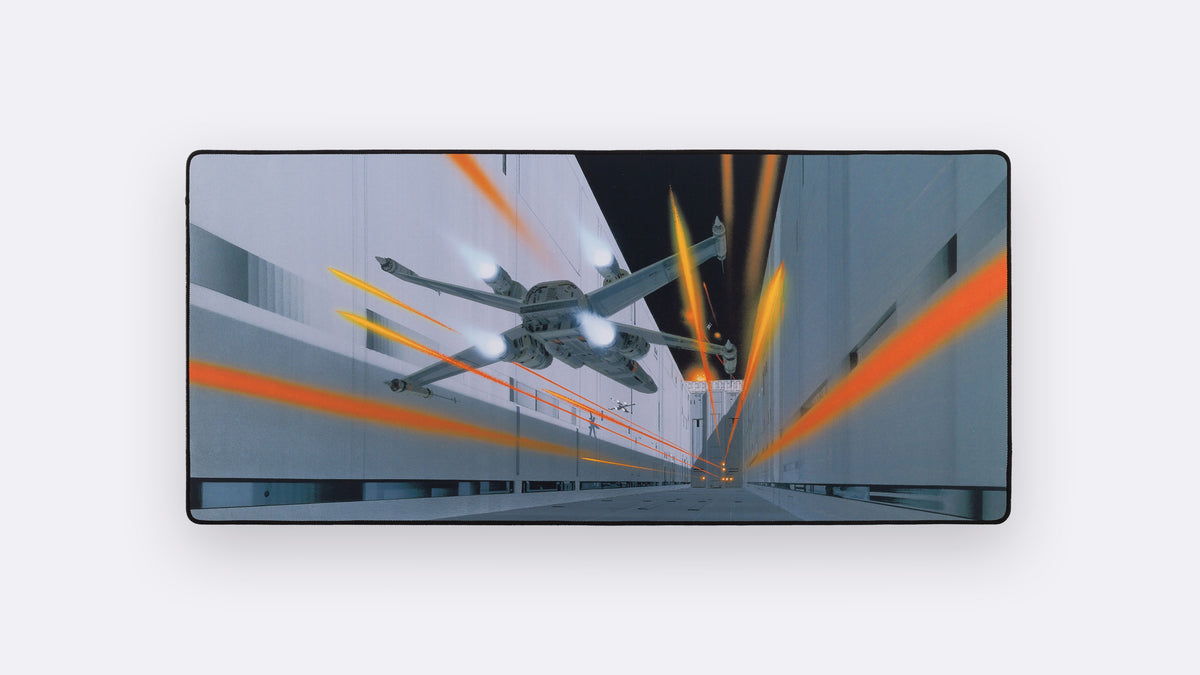 Fighters Dash Down Trench Star Wars Concept Series Deskpad 
