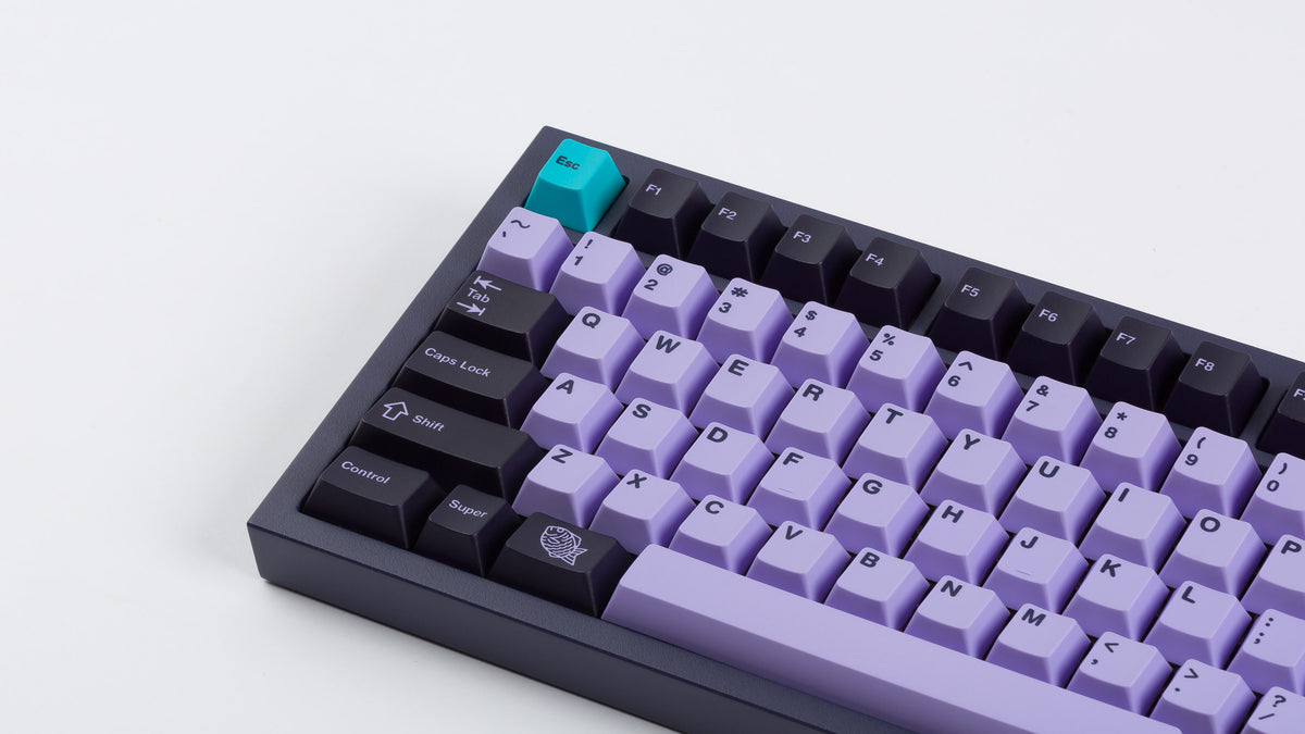  PBT Taro on a purple NK87 zoomed in left 