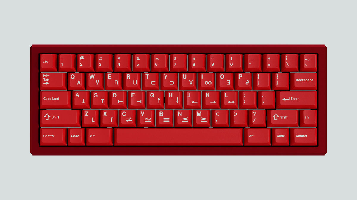  render of momentum red case featuring some red keycaps 