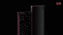 Load image into Gallery viewer, render of XOX70 FRL TKL case in Bordeaux color top and bottom