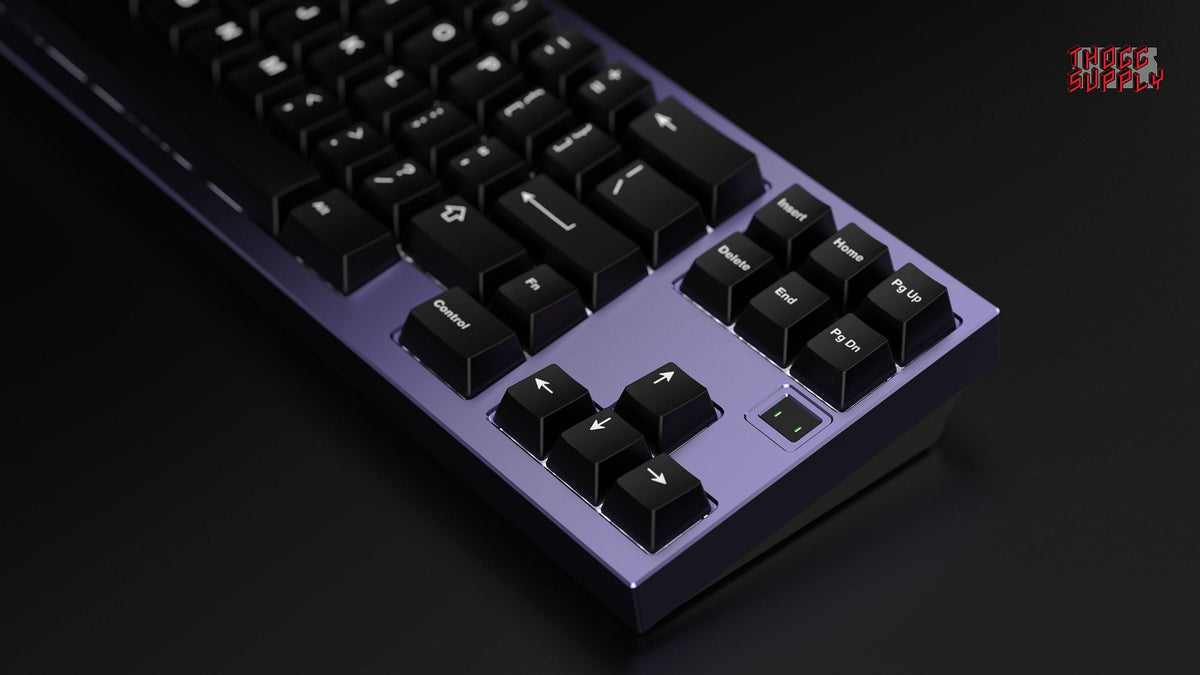 render of XOX70 FRL TKL case in Dream color zoomed in on right 