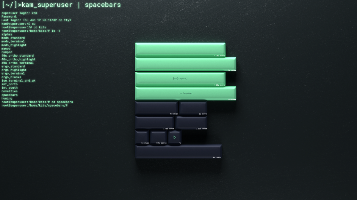  render of KAM Superuser spacebars kit 