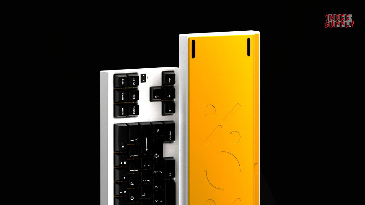  render of XOX70 FRL TKL case in Sunnie color top and bottom 