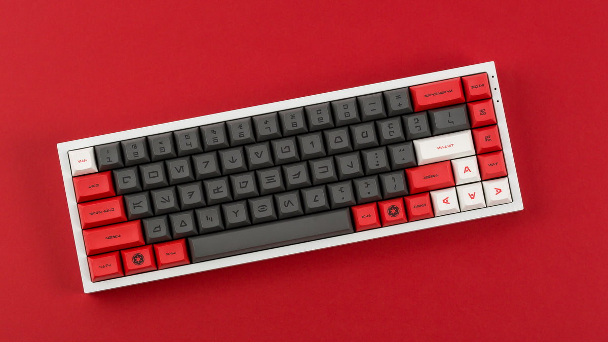  DSA Galactic Empire on a white keyboard angled 