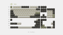 Load image into Gallery viewer, render of GMK CYL Olive R2 blanc base kit