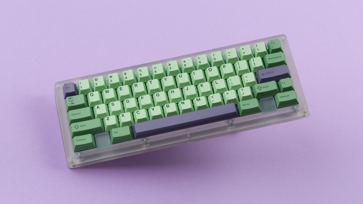  GMK CYL Zooted on a translucent keyboard 