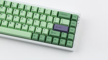 Load image into Gallery viewer, GMK CYL Zooted on a white NK65 zoomed in on right