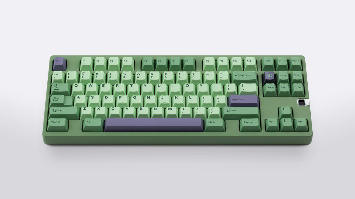 GMK CYL Zooted on a green keyboard 