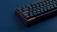 Load image into Gallery viewer, GMK Metropolis R2 on a blue keyboard back view