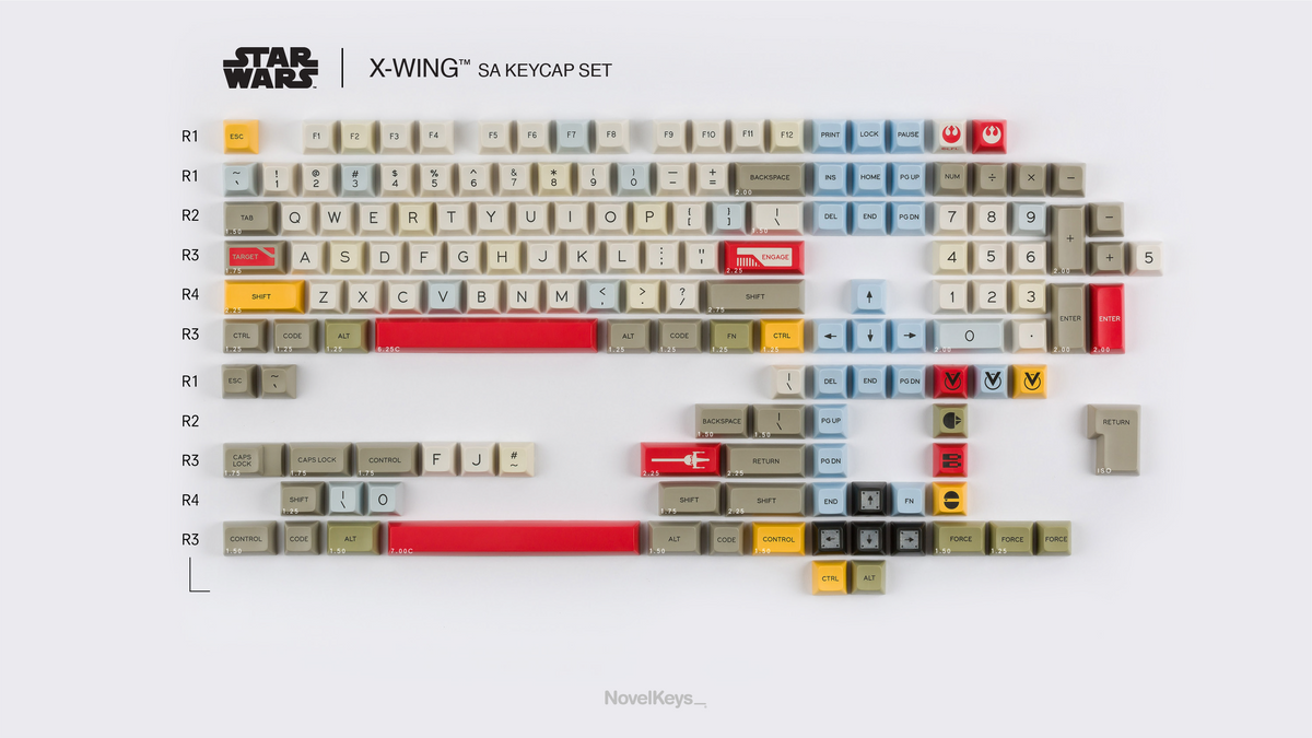  X-Wing keycaps base kit 