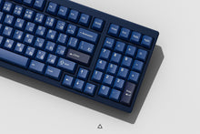 Load image into Gallery viewer, GMK Striker 2 on a blue keyboard zoomed in on right