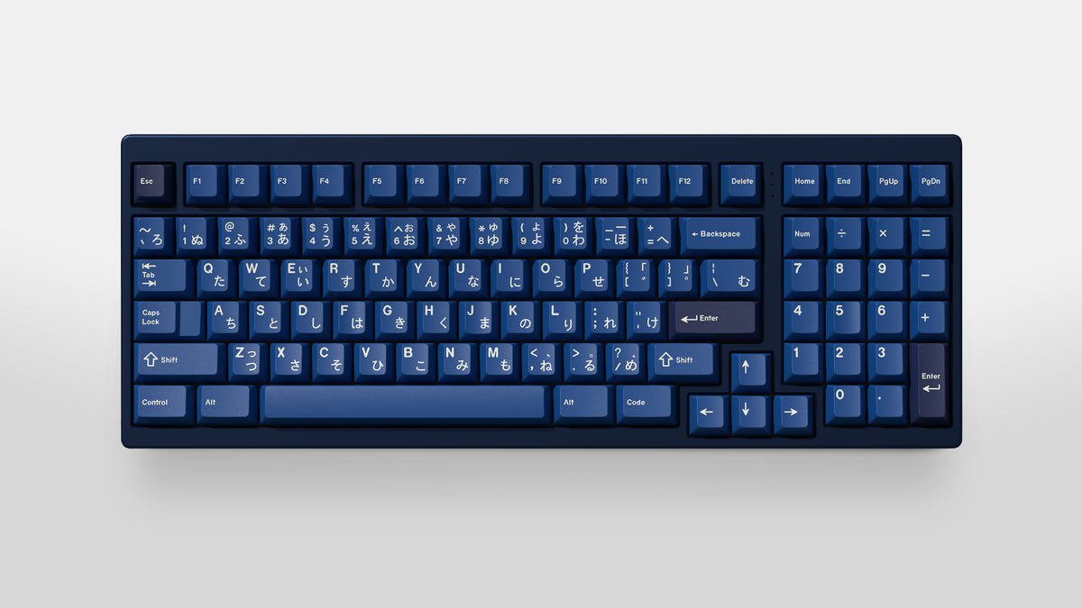  GMK Striker 2 on a blue keyboard centered 