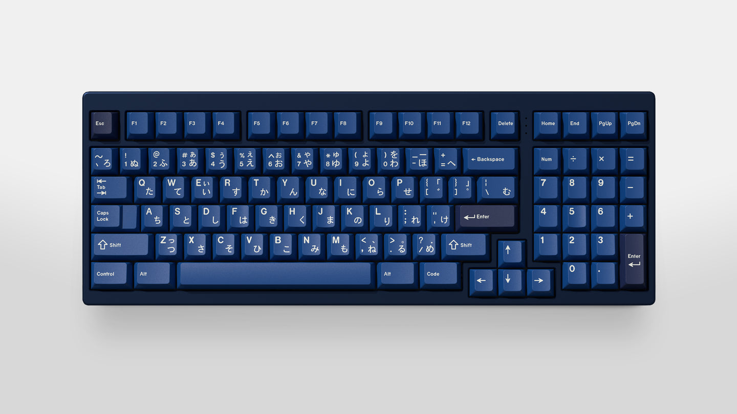GMK Striker 2 on a blue keyboard centered