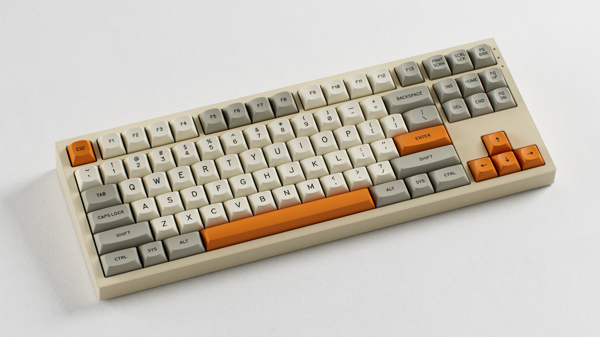  MTNU Beige on beige keyboard angled 