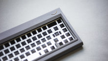Load image into Gallery viewer, curve 65 keyboard in grey close up on right side angled