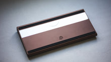 Load image into Gallery viewer, curve 65 keyboard in brown bottom view angled