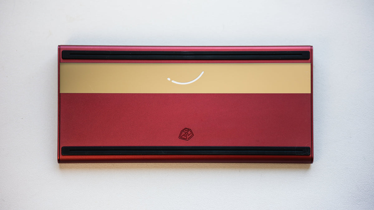  curve 65 keyboard in red bottom view 