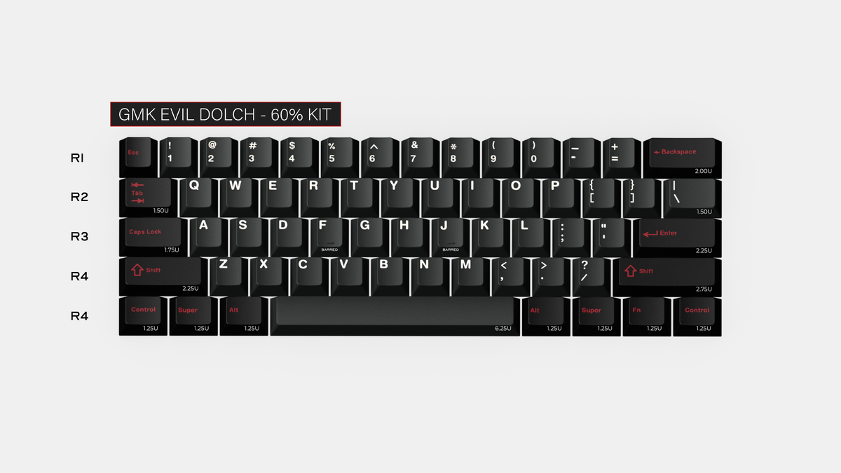  render of GMK CYL Evil Dolch 60% kit 