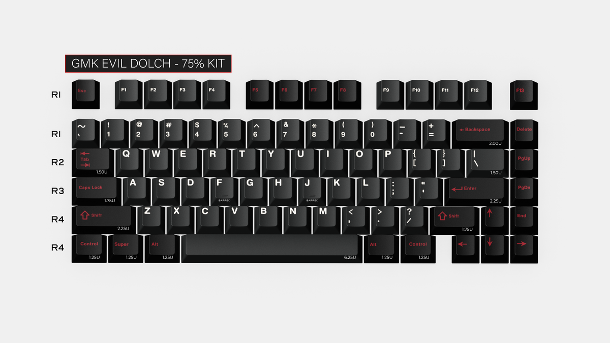  render of GMK CYL Evil Dolch  75% kit 