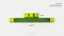 Load image into Gallery viewer, GMK CYL Mutagen physical sample color comparisons