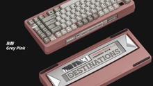 Load image into Gallery viewer, render of Matrix MRTAXI keyboard in grey pink