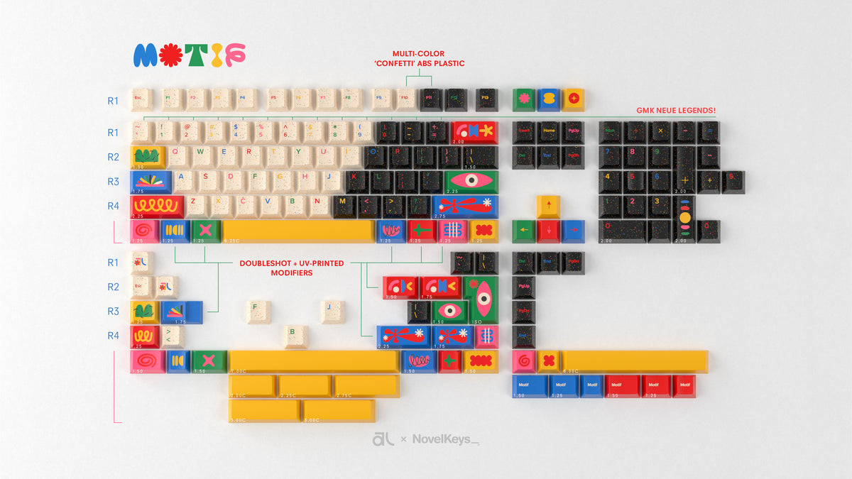  render of GMK CYL Motif Base kit 