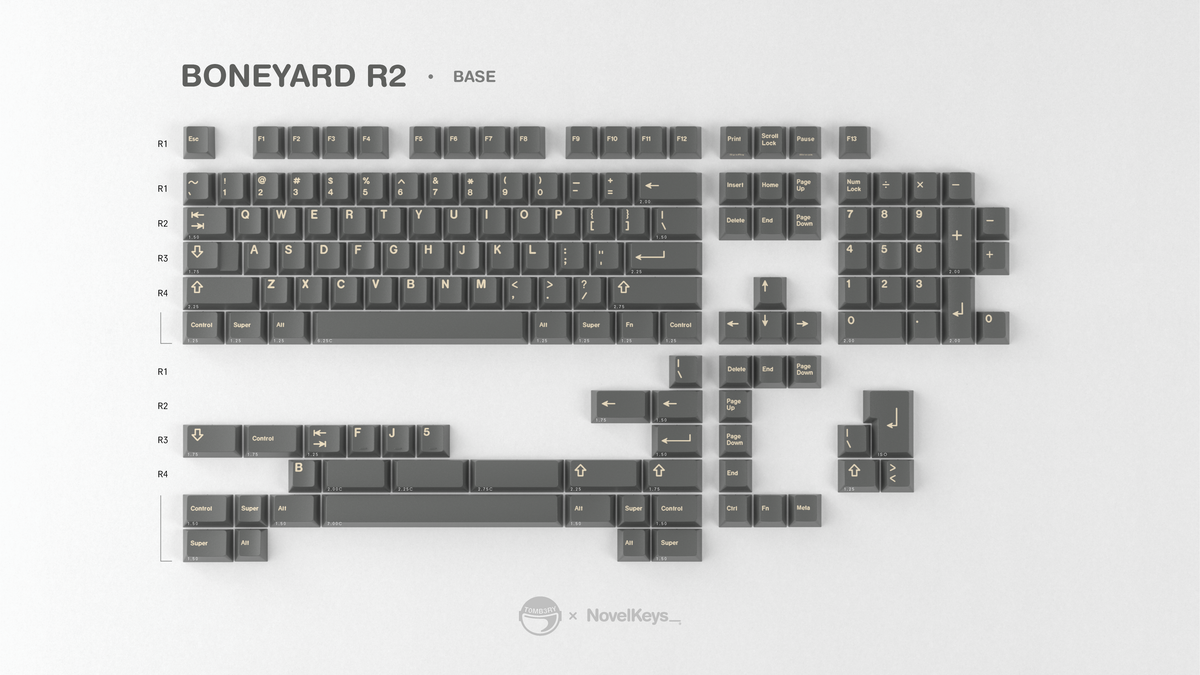  render of GMK CYL Boneyard base kit 