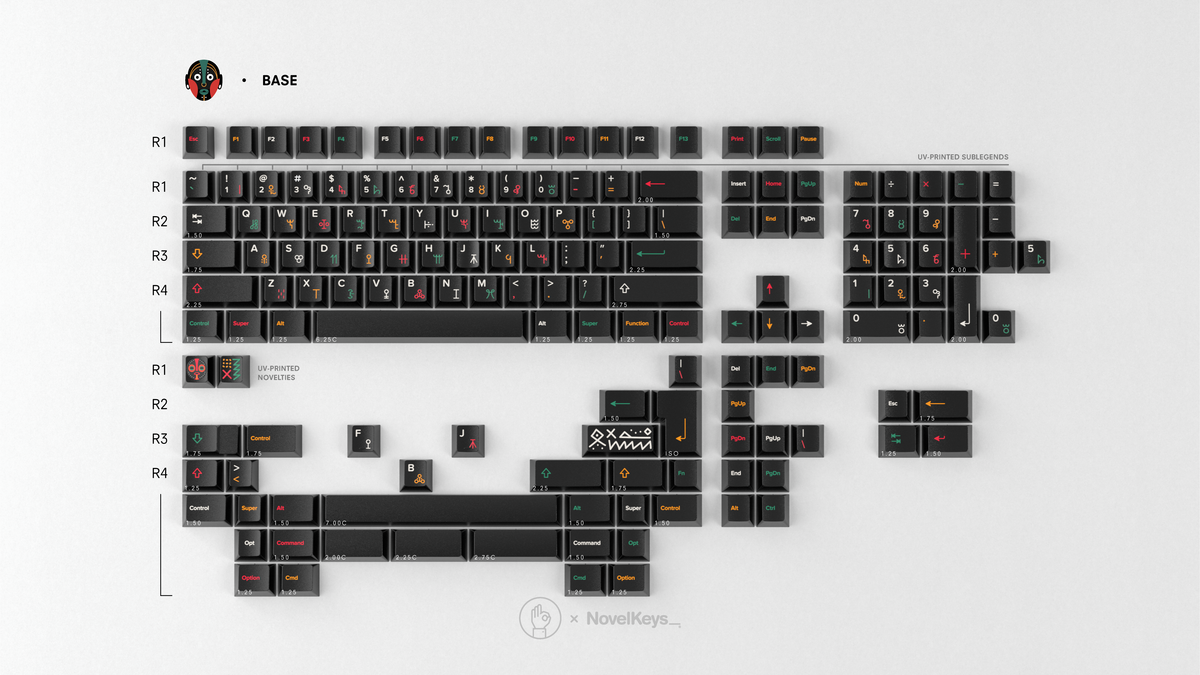  render of GMK CYL Tribal Base Kit 