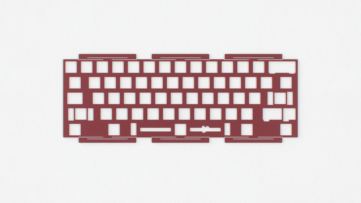  render of Beetle 60 maroon full plate 