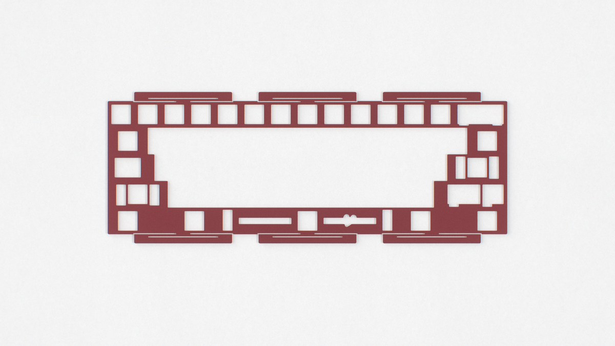 render of Beetle 60 maroon half plate 