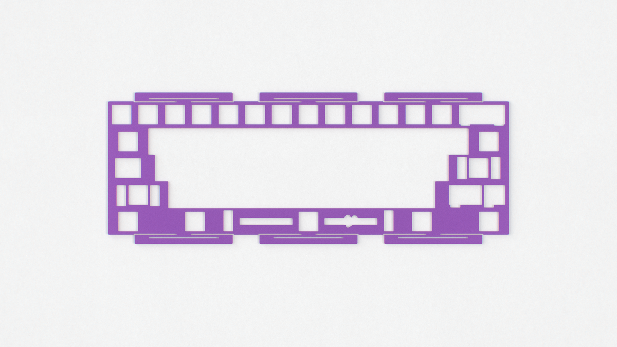  render of Beetle 60 purple half plate 