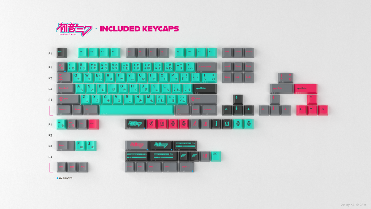  render of included keycaps 