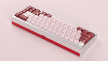 Load image into Gallery viewer, render of GMK CYL Darling on a silver Keycult No. 2 back view angled