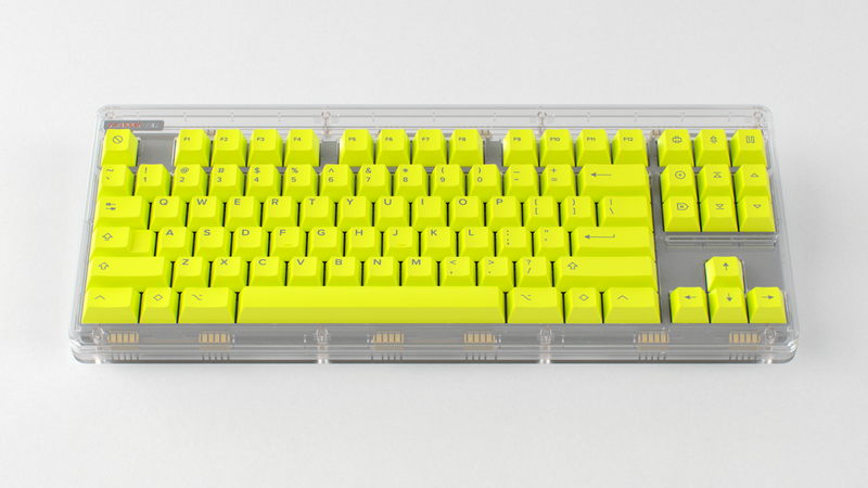 render of a GMK CYL HI-VIZ on a Classic TKL