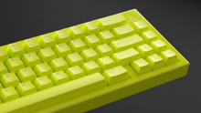 Load image into Gallery viewer, render of a GMK CYL HI-VIZ on an Oku close up on right