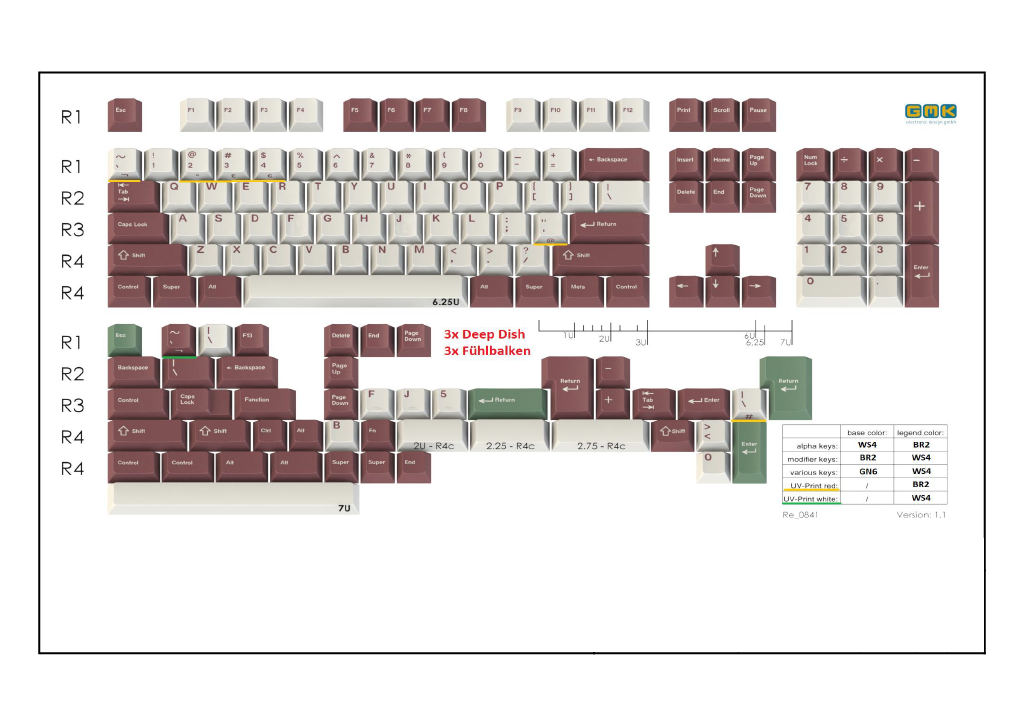  $105-115 GMK Leftovers 