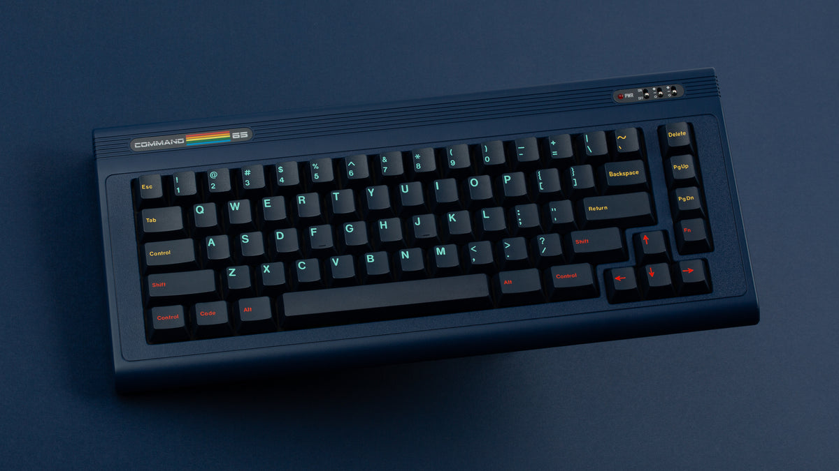  Command 65 Navy on blue background 